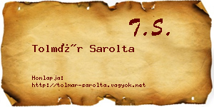 Tolmár Sarolta névjegykártya